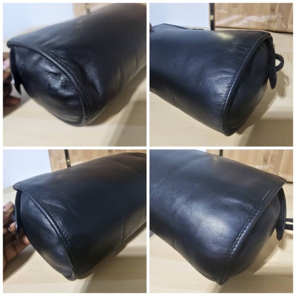 Authentic CHRISTIAN DIOR Vintage Barrel Crossbody/Shoulder Bag Black - Picture 6 of 8